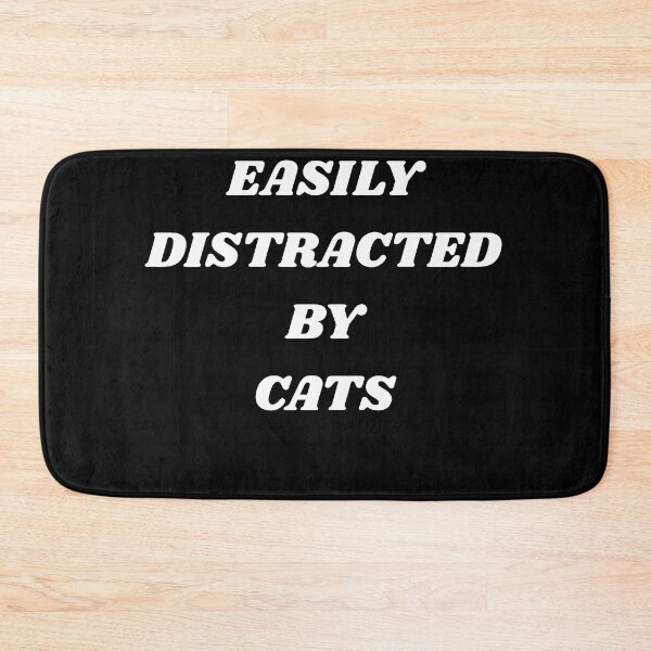 Item preview, Easily Distracted By Cats Funny Cat Lover Gift designed and sold by Wild Horizon Studio.