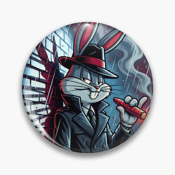Item preview, Dark Noir Bugs Bunny Gangster Art designed and sold by Enea Kelo.