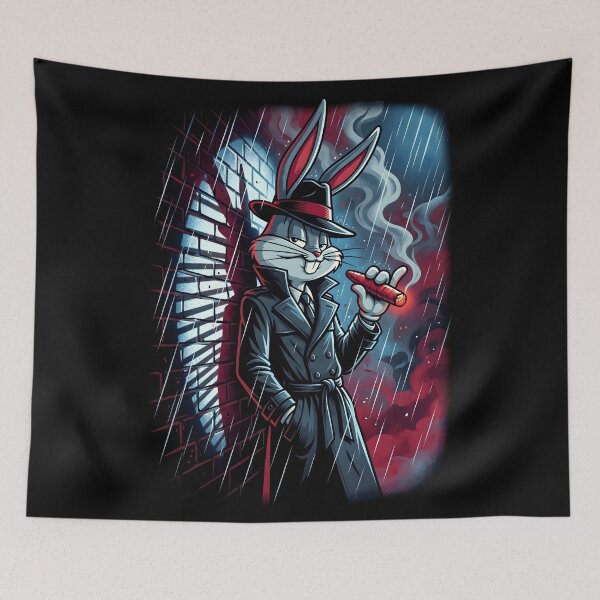 Item preview, Dark Noir Bugs Bunny Gangster Art designed and sold by Enea Kelo.