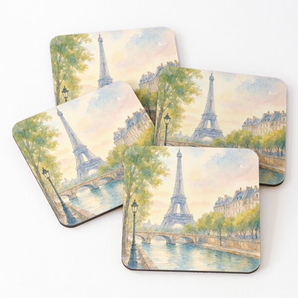Item preview, Watercolor Paris France Cityscape Travel Art Design designed and sold by MindWind.