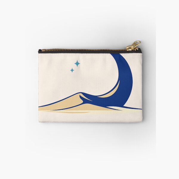 Item preview, Minimalist Desert Dunes Crescent Moon Surreal Line Art designed and sold by Inkfino.