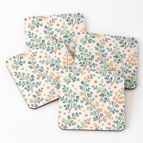 Item preview, Whimsical Botanical Paper Collage Seamless Pattern | Colorful Folk Art Leaves on Textured Background,  designed and sold by SWSandraWechner.