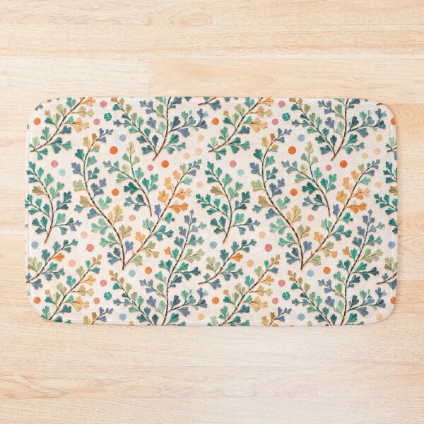 Item preview, Whimsical Botanical Paper Collage Seamless Pattern | Colorful Folk Art Leaves on Textured Background,  designed and sold by SWSandraWechner.