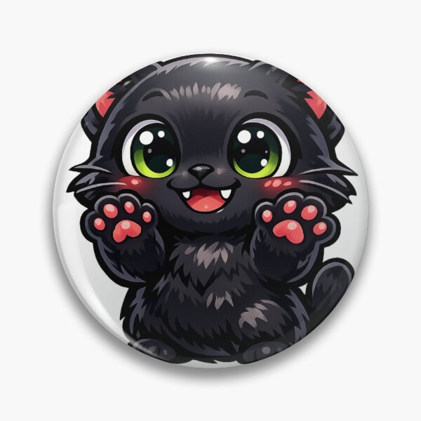 Item preview, Black Cute Cat designed and sold by RudraXiome.