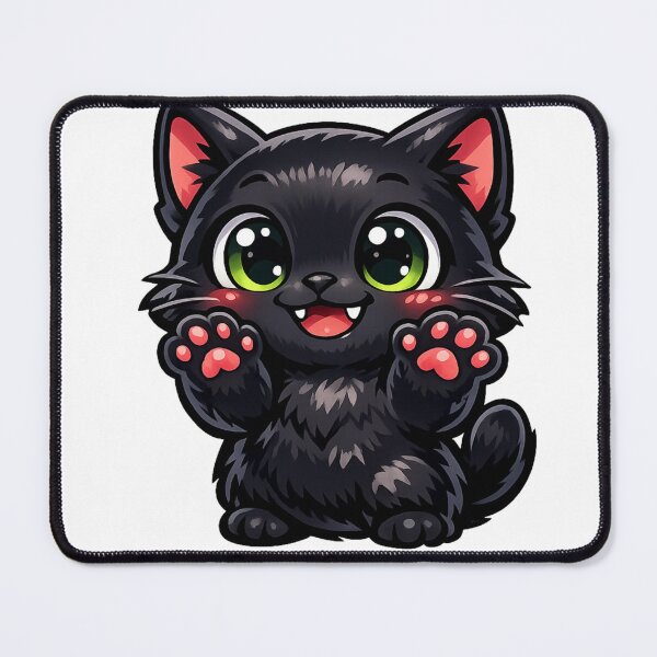 Item preview, Black Cute Cat designed and sold by RudraXiome.