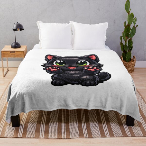 Item preview, Black Cute Cat designed and sold by RudraXiome.