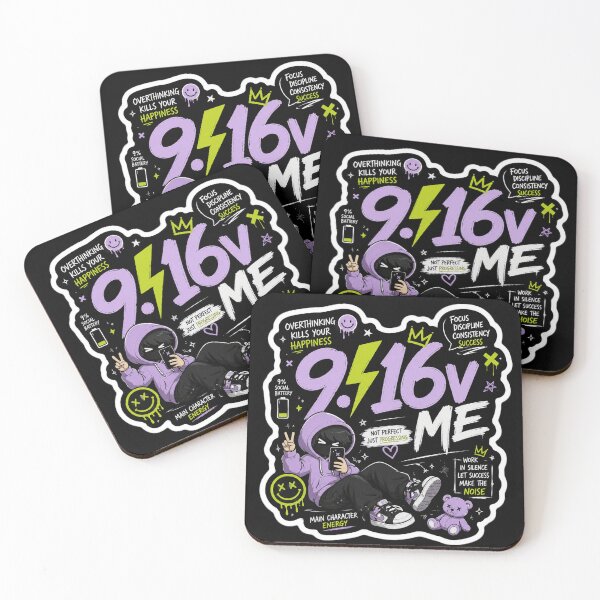 Item preview, 9.16V ME | Gen Z Streetwear Motivation Sticker designed and sold by PradeepArko.