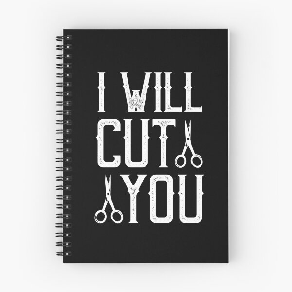 Item preview, I Will Cut You, Barber, Hairdresser, Beautician saying, quote, profession designed and sold by Logic72.