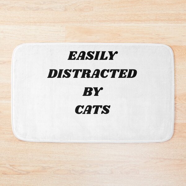 Item preview, Easily Distracted By Cats Funny Cat Lover Gift designed and sold by Wild Horizon Studio.