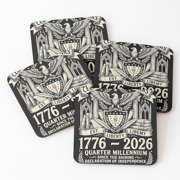 Item preview, Quarter Millennium 1776 2026 US Semiquincentennial Gothic Crest designed and sold by DarkOriginArts.