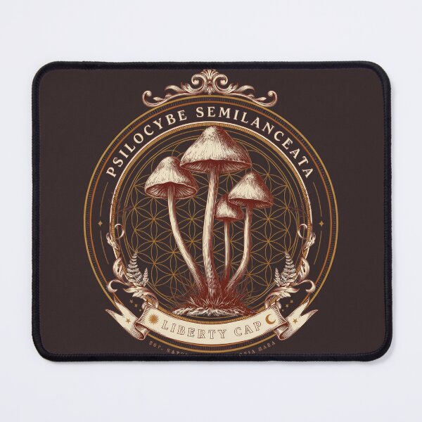 Item preview, Psilocybe Semilanceata - Liberty Cap | Vintage Engraving Mushroom Design designed and sold by Hadamah.