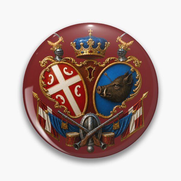 Item preview, Karađorđe Uprising Flag – Serbian Revolutionary Heraldic Crest designed and sold by SerwearStore.