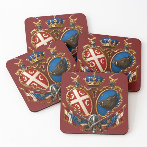 Item preview, Karađorđe Uprising Flag – Serbian Revolutionary Heraldic Crest designed and sold by SerwearStore.