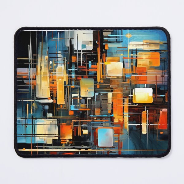 Item preview, Geometric Fusion in Orange and Black designed and sold by semenol.