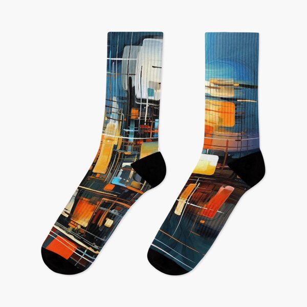 Item preview, Geometric Fusion in Orange and Black designed and sold by semenol.