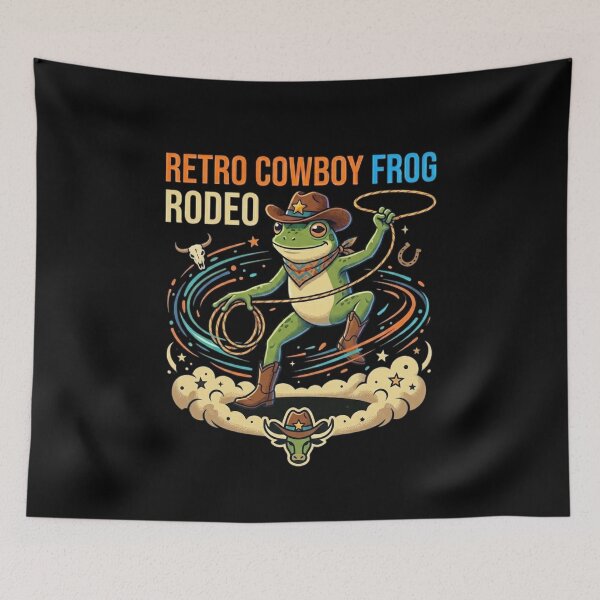 Item preview, Cute Cottagecore Cowboy Frog Rodeo Shirt. designed and sold by  TrendForge.
