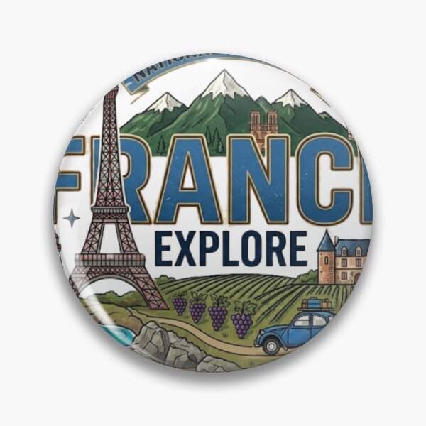 Item preview, France National Adventure Explore Vintage designed and sold by PACS0011.