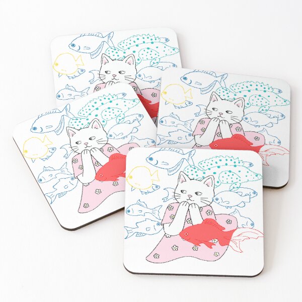 Item preview, Cat's Fish Dream Fancy Pixel Art designed and sold by Pixel Animal.