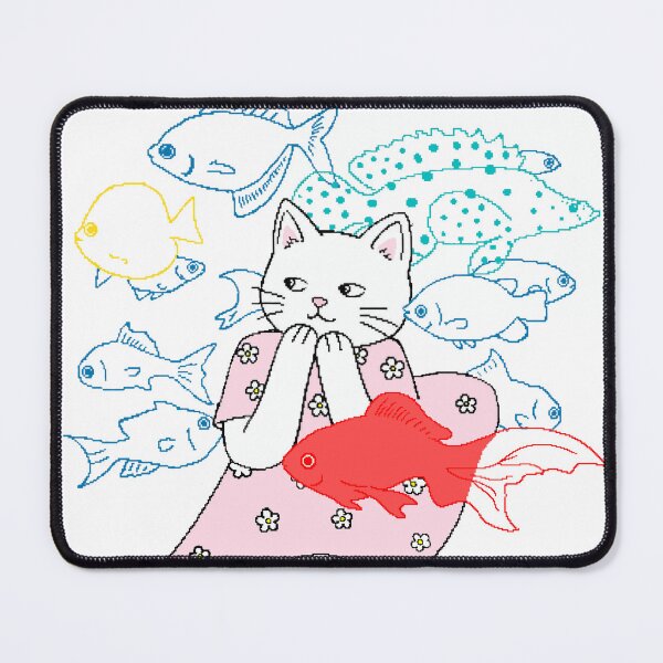 Item preview, Cat's Fish Dream Fancy Pixel Art designed and sold by Pixel Animal.