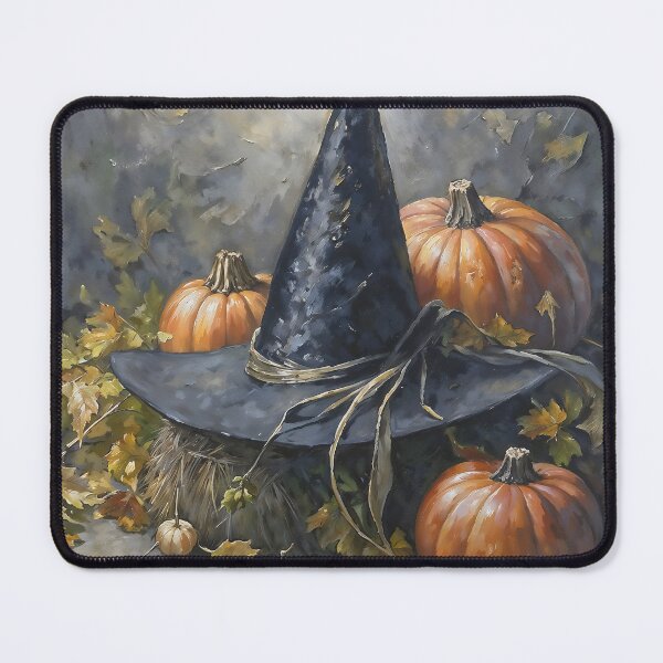 Item preview, Gothic Witch Hat Art Autumn Pumpkin Halloween Decor designed and sold by DarkHolyQueen.