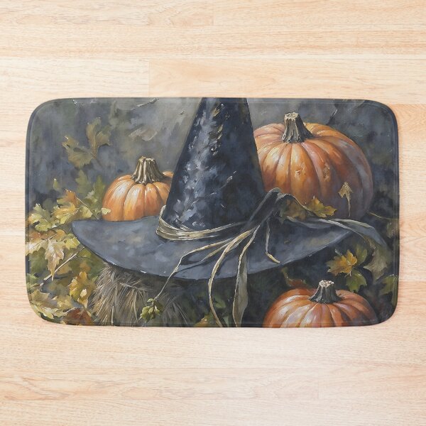 Item preview, Gothic Witch Hat Art Autumn Pumpkin Halloween Decor designed and sold by DarkHolyQueen.