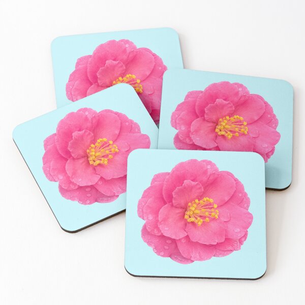 Item preview, Dew Kissed Pink Camellia Blossom designed and sold by MoonlitWhiskers.