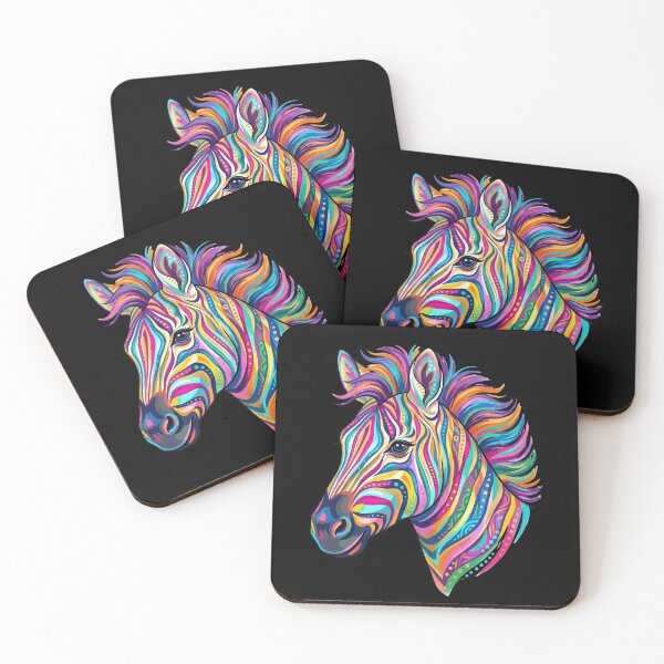 Item preview, Colorful Zebra Art – Vibrant Rainbow Zebra Design designed and sold by PlumArtDesign.