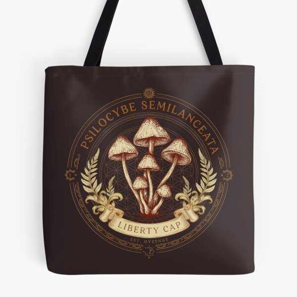 Item preview, Psilocybe Semilanceata - Liberty Cap | Vintage Engraving Mushroom Design designed and sold by Hadamah.