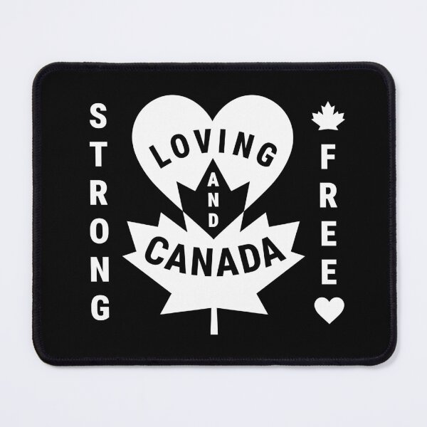 Item preview, Loving Canada, Strong and Free (black and white 2) designed and sold by JMParadis.
