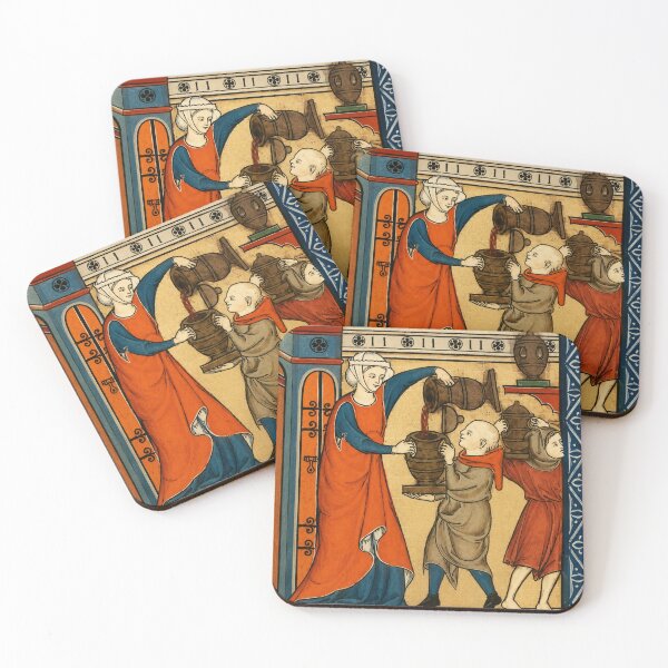 Item preview, Medieval Manuscript Illustration Historical Daily Life Art for History Enthusiasts designed and sold by RickE.