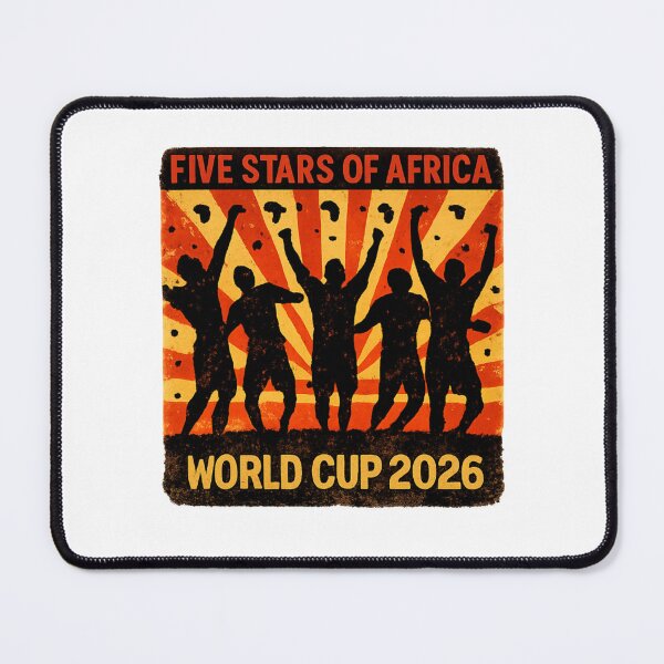 Item preview,  Five Stars of Africa — World Cup 2026 African Football T-Shirt designed and sold by The96Minutes.
