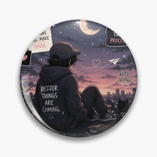 Item preview, Better Things Are Coming | Cozy Night Motivation Sticker designed and sold by PradeepArko.