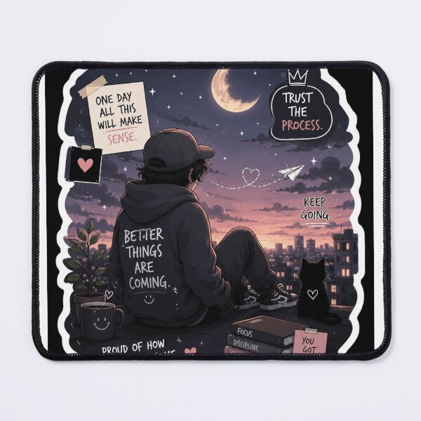 Item preview, Better Things Are Coming | Cozy Night Motivation Sticker designed and sold by PradeepArko.