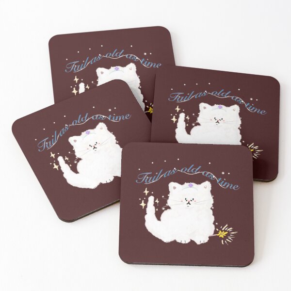 Item preview, Senior white cat princess art  designed and sold by SolaceCatDesigns.