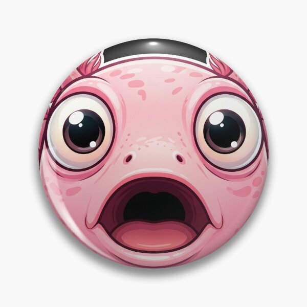 Item preview, Funny Shocked Axolotl Face T-Shirt Cute Weird Salamander Meme Design designed and sold by MERAKISL.