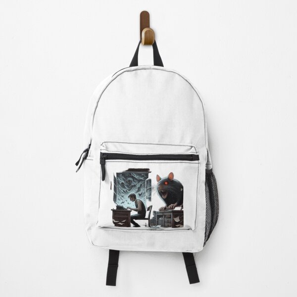 Item preview, The Writer's Nightmare - Surreal Horror Illustration designed and sold by LujziWorld.