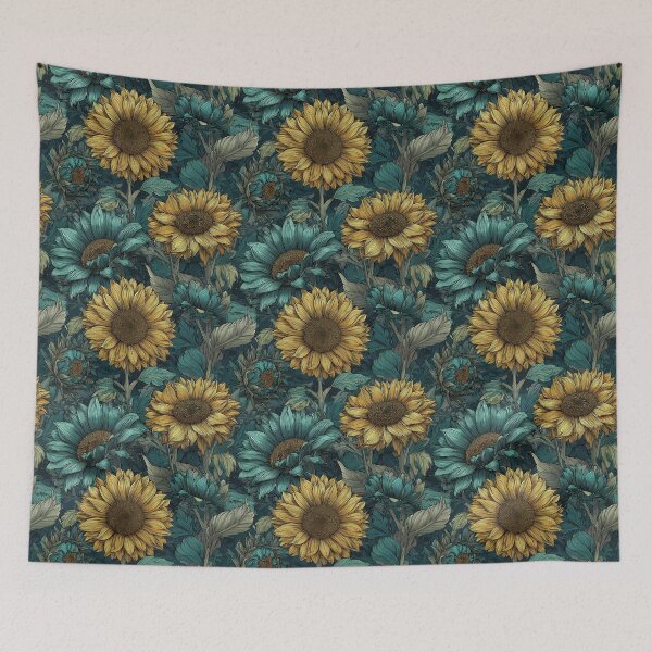 Item preview, Lush Sunflower Print  - Flower Bouquet Pattern - Gift Ideas For Men designed and sold by RoyalStarsPatts.