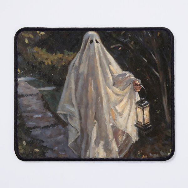 Item preview, Cute Ghost With Lantern Halloween Gothic Graphic Art designed and sold by DarkHolyQueen.