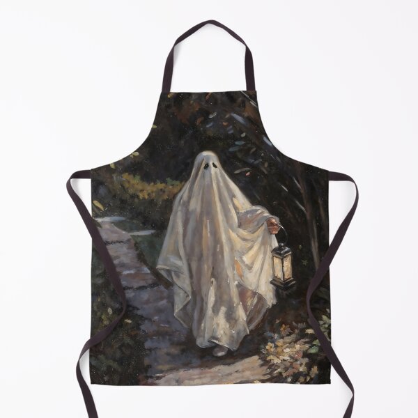 Item preview, Cute Ghost With Lantern Halloween Gothic Graphic Art designed and sold by DarkHolyQueen.