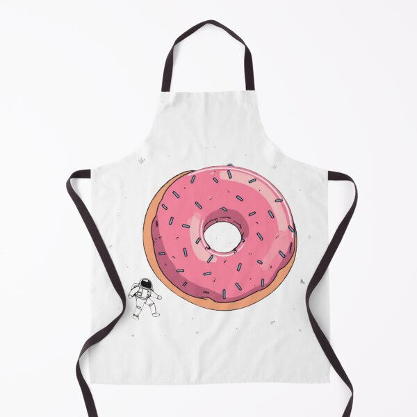 Aperçu de l'œuvre Astronaute et Planète Donut Espace Humour créée et vendue par LstpStudio-Art.