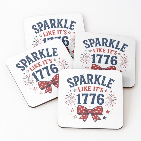Item preview, Sparkle like its 1776- Independence day design designed and sold by RahRahsCreation.