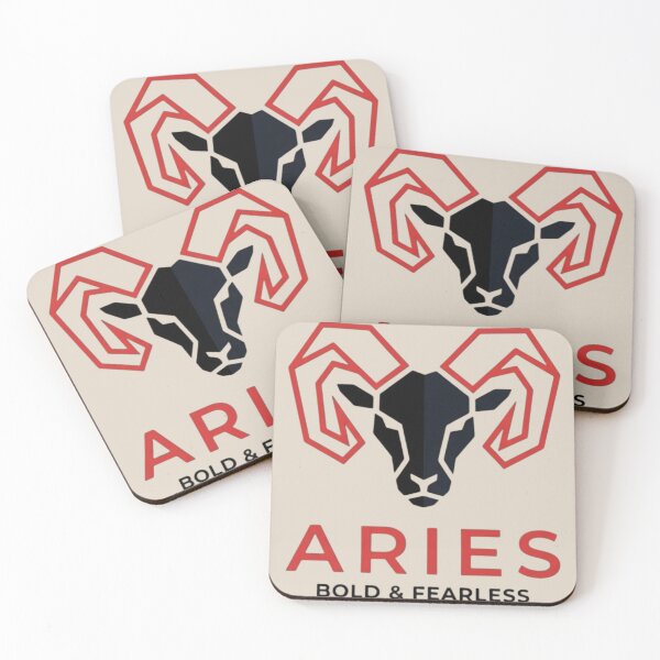 Item preview, Aries Zodiac Ram Logo | Daily Horoscope Astrology Design | Bold & Fearless Fire Sign Art designed and sold by Bhaskar Digital Art.