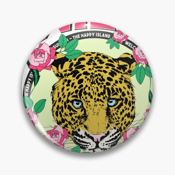 Item preview, Wild Feel Free Leopard Rose Floral Happy Island T-Shirt designed and sold by Atique Creations.
