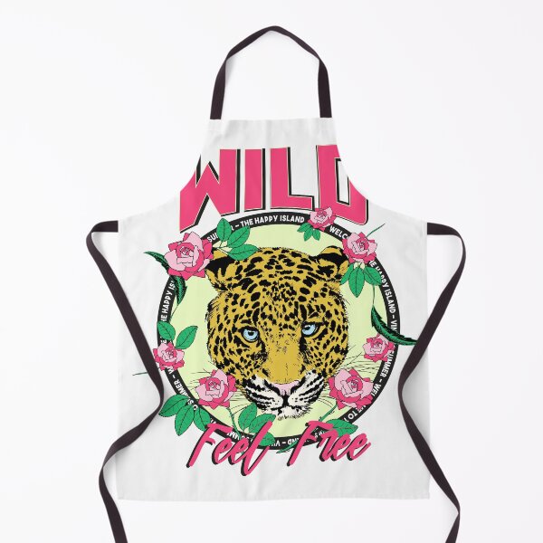Item preview, Wild Feel Free Leopard Rose Floral Happy Island T-Shirt designed and sold by Atique Creations.