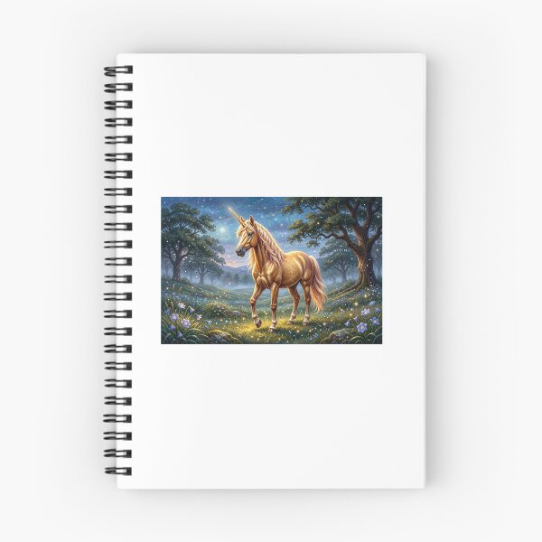 Item preview, Golden Unicorn of the Enchanted Forest designed and sold by ZolaDesings.