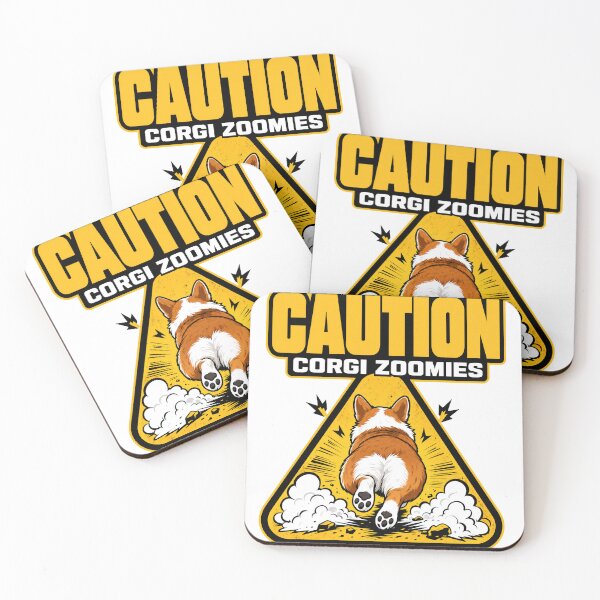 Item preview, Beware of Corgi Zoomie's humor designed and sold by pirminio.