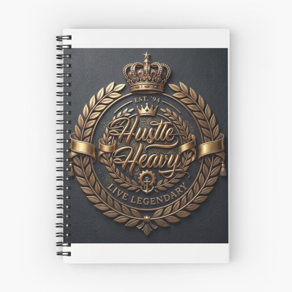 Item preview, ​Hustle Heavy Gold Luxury Motivational Emblem designed and sold by Hustle  Heavy.