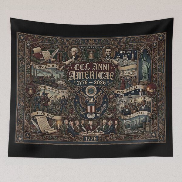 Item preview, Antique America 250 Years Liberty Civil War Civil Rights Tapestry designed and sold by DarkOriginArts.