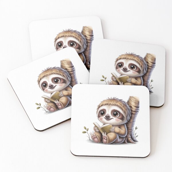 Item preview, Sloth Reading a Book designed and sold by jkrphoto.