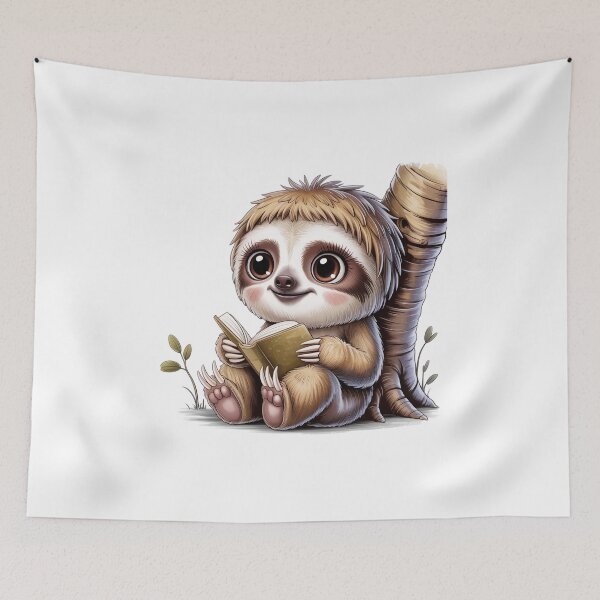 Item preview, Sloth Reading a Book designed and sold by jkrphoto.